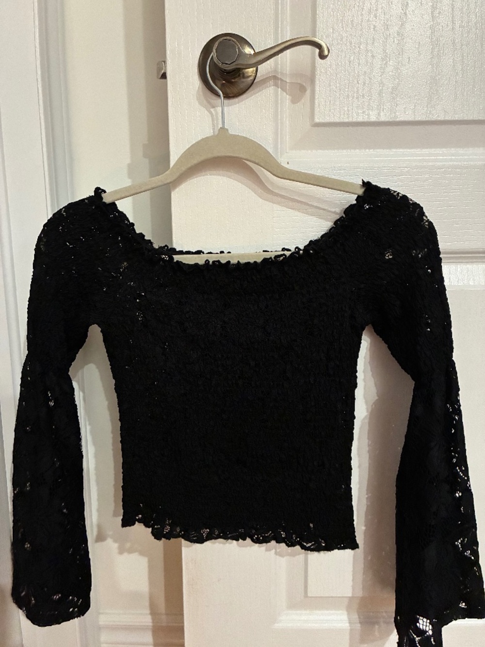 GUESS Lace Top Size S in Black